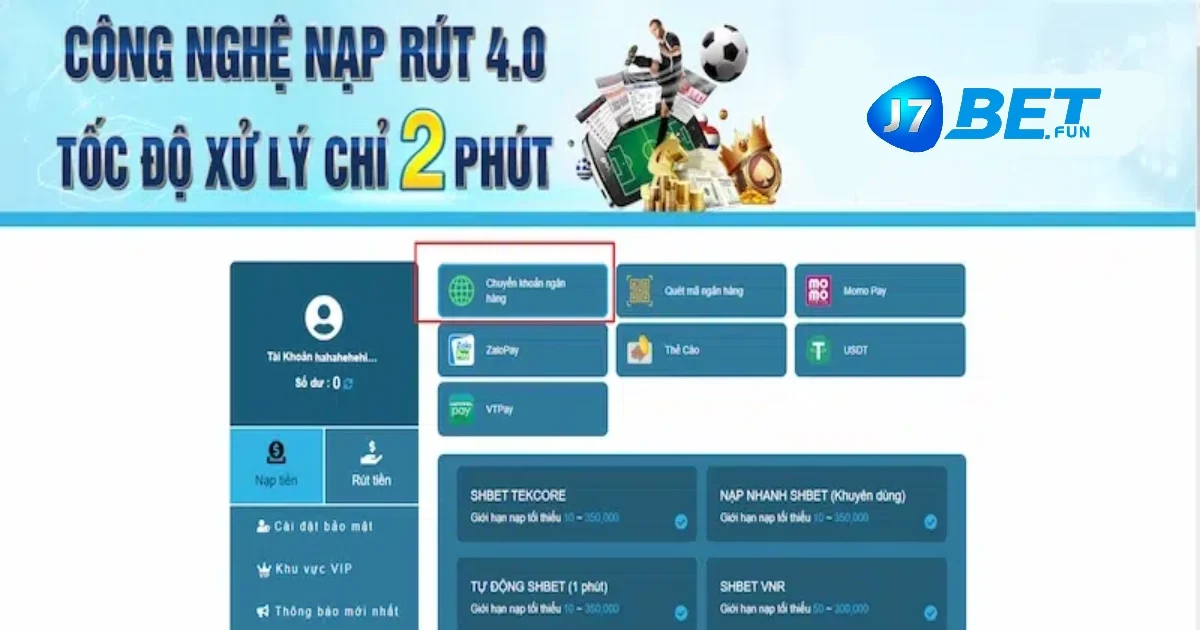 Khuyến Mãi Khi Nạp Tiền Tại J7bet